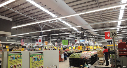 Fabric Duct at Carrefour Malaysia