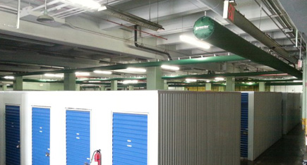 NanoSox Fabric Duct System for U-HAUL Storage Warehouse